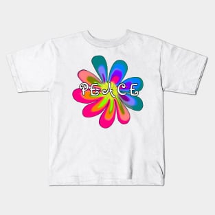 Peace Flower Kids T-Shirt